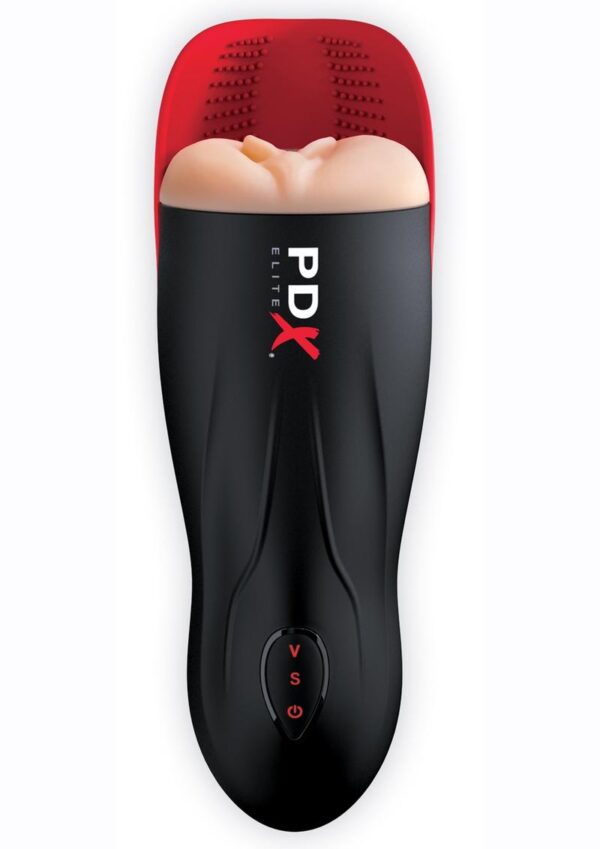 The Fuck-O-Maticandtrade; elevates masturbation with powerful suction-action for the ultimate stroker experience. Itandrsquo;s a perfect storm of sensation for heightened solo sex sessions that can be customized to your personal moods! Get ready for explosive hands-free vibration surrounding your balls with rows and rows of soft pleasure nubs. Your ultimate masturbation experience is ready when you are!andnbsp; KEY PRODUCT FEATURES andbull;andnbsp; andnbsp;andnbsp;5 modes of Super Strong Suction Intermittent Suction Technology slides your cock into the ultra-soft Fanta-Fleshandreg; pussy. As the suction pauses