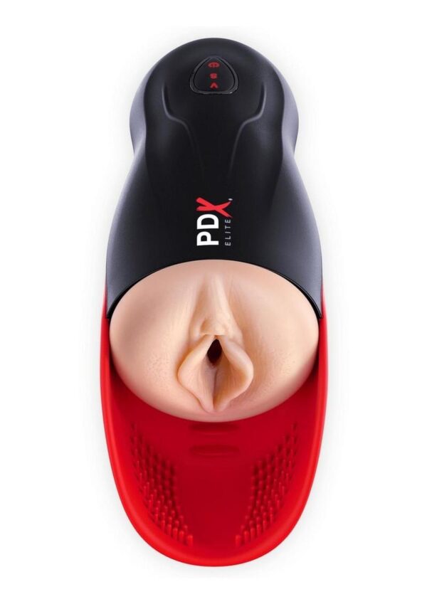 in-and-out automatically! andbull;andnbsp; andnbsp;andnbsp;Dual Vibrators 10 Modes of pulsating vibrations simultaneously tingle the tip of your cock while the Elite Siliconeandtrade; tongue gently stimulates your balls with a second vibrator. In addition