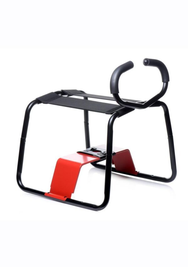 Ride and bounce with extra stability! This improvement of the legendary Bangin Bench features a convenient set of handlebars for comfort and steadiness while you go for a ride on your partners face or your favorite dildo. Built with durable steel for a confident ride