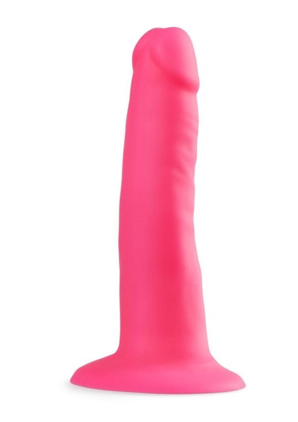 Neo Elite dildos feature SENSA FEEL&amp;#xae; dual density technology: a see-through layer over a firm core that shines in the darkness.The two-layer construction creates an ultra-realistic feelsoft yet firm.Neo Elite 6 Inch offers a tapered head for easy ion.Its above-average length makes using this toy`s strong suction cup easier than ever.Or it`ll fit into your favorite harness! Made of 100% platinum cured silicone