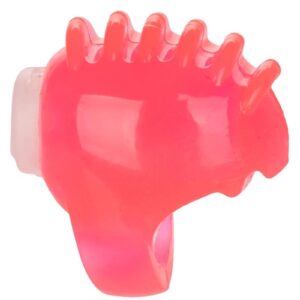 Vibrating finger teasers. Stretchy and comfortable vibrating finger teaser. Slip onto your finger for enhanced foreplay. Body-safe material. Batteries included.