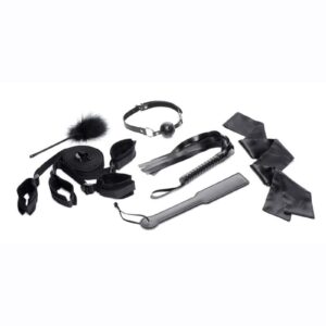 or tickler. Explore the world of bondage at your own pace and use each accesorry as you see fit!Edge into more extreme levels of BDSM play with the included breathable gag and comfortable blindfold - deny their sight to increase their other senses and gag their mouth to complete the classic bondage aesthetic. This all-in-one kit is built for beginners and experts alike to make bedroom bondage easy and accessible! Measurements:Blindfold Measurements: 60 inch length
