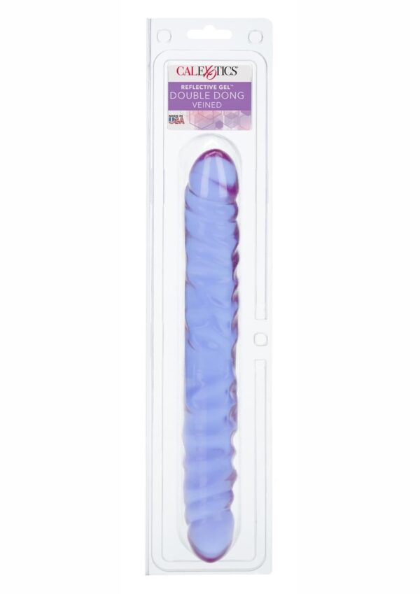 the Reflective Gel 12 Inch Veined Double Dong is a soft Jelly Double Dong with life-like veined ridges for extra pleasure and realism!