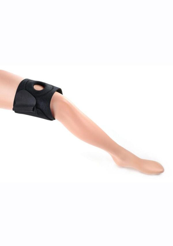 and set with a fully stitched and reinforced 1.75andrdquo; (4.45 cm) nitrile O Ring that securely holds the Sportsheetsandreg; dildo of your choice. The Ultra Thigh Strap Onandrsquo;s generous 29 inch unstretched length and hook and loop closure allow a user customized fit with plenty of flexibility that can be utilized for many types of mobility. Give your playmate the thrill of new positioning and different sensations or by strapping it to a pillow or piece of furniture for hands-free solo play. (Dildo Sold Separately) andnbsp;
