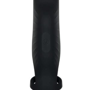 This unique cock sheath is perfect for anyone with a penis and balls who craves new sensations that can be shared with any partner!Cradle the balls between two stretchy loops at the base and slip the penis head into the third ring to hold it securely in place andndash; then get ready for an extraordinary ride!9 speeds of pleasure waves emanate from the central motor mid-shaft which feels like a pulsing