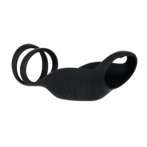 as this toy is completely submersible. Itandrsquo;s also USB rechargeable and easy to clean.  Triple ring vibrating cock sheath 3 rings hold penis andamp; balls securely in place 2 rings cradle balls