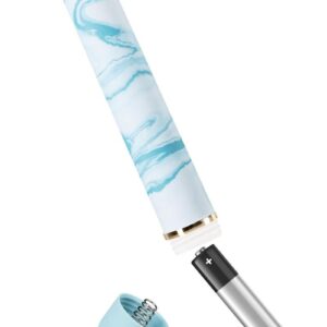 it`s body safe and splashproof for easy cleaning.Requires 2 AA batteries (not included).