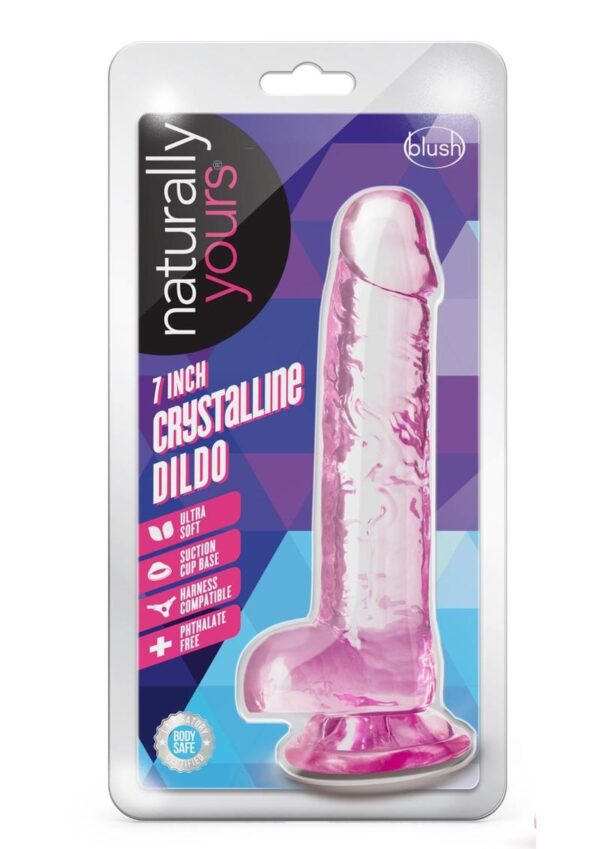 the Naturally Yours 7 Crystalline Dildo aims to please. It`s hand-sculpted for lifelike effect