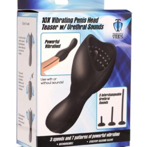 urethral sound! Experience 3 levels of intensity and 7 different pattern variations that buzz the head of your cock and send undulating pulses through your shaft. Choose between small