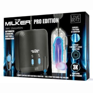 sexual satisfaction with the Milker Pro. Let yourself explore being milked of every wet drop that comes from you as you feel the textured