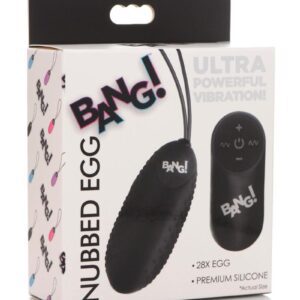premium silicone is phthalate-free and body safe to use.Use the battery operated remote control to switch between 4 speeds and 7 patterns of powerful vibration while the egg rumbles inside!Recharge the egg using the USB cable provided by pressing the pin into the dimple on the side.Made with waterproofing materials