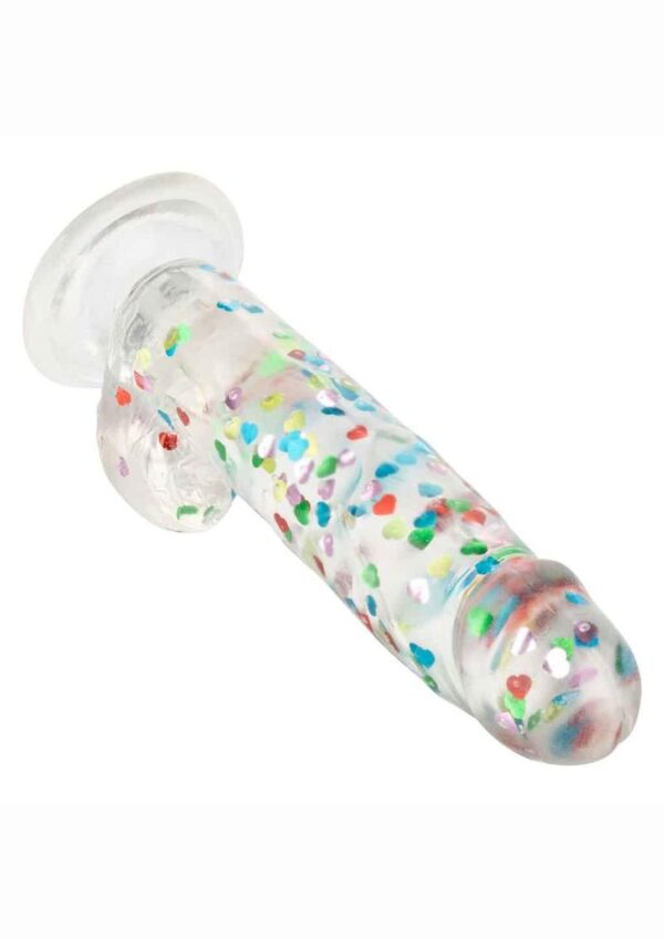 and sparkling heart confetti design. Deliver the pleasure youandrsquo;ve been craving with a 6-inch long dong with helmet-top