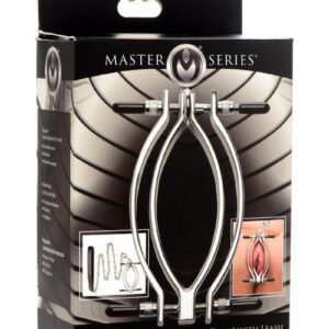 PVC tipped screws are easy to grab and rotate. The end of the chain has a PU leather handle and the chain can be attached to the top of the clamp so your partner can tug at your labia and stimulate your pussy! Use a recently cleaned Pussy Tugger on your partner after they have warmed up. To add more sensation and temperature play