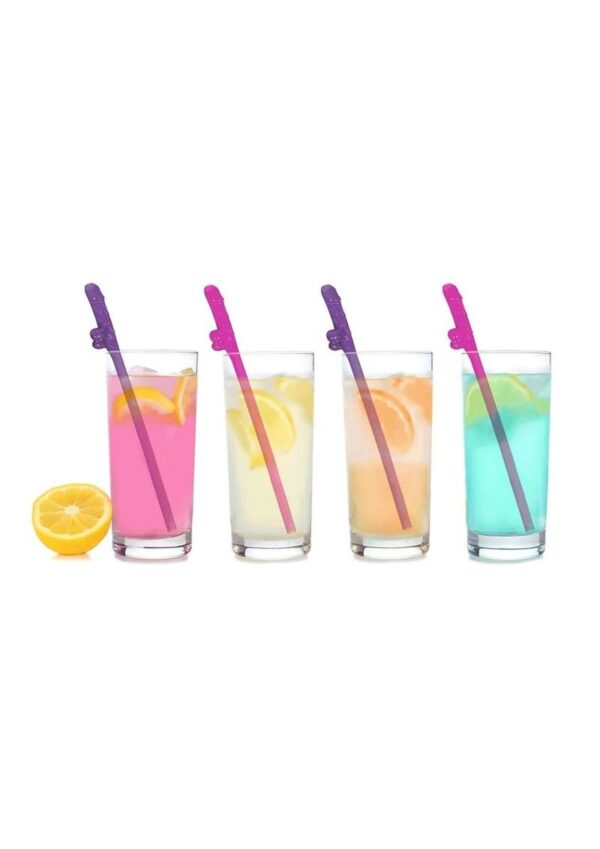 Celebrate your next big event with these Super Fun Party Penis Straws. Each bag comes with 8- 8inch plastic reusable straws in pink and purple. These are one of the many fun products that coordinate with our Super Fun Penis  line of party goods