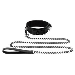 Make a statement with the Bow Tie Collar and Leash. Dress up your favorite gown with the collar for a sexy submissive look or dominate the space as your partner struts you around with nothing else on. This set looks formal to keep your power play sophisticated and sexy. No matter how you style it