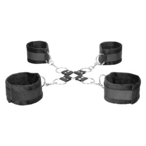 Looking for a cuff that can do it all and made to play hard? Look no further. The comfortable furry hand and leg cuffs easily adjust with velcro to fit snug and tight