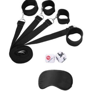 Transform any bed into a wonderland of fun and let the games begin! The durable nylon tethers connect to 4 super soft neoprene-lined cuffs