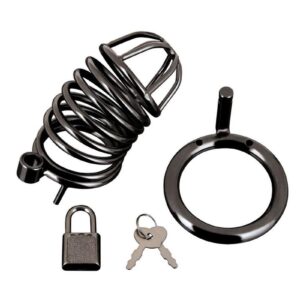 Satisfy your cravings for control and pleasure with our Deluxe Chastity Cock Cage! It`s the best of both worlds: the security of three interlocking pieces
