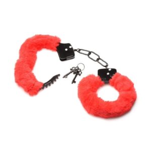 metal cuffs inside won`t cut into their delicate skin. Instead you have the padding of this faux fur