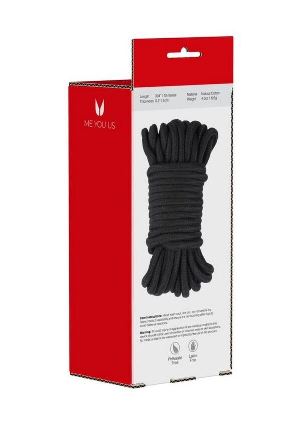 ME YOU US Tie Me Up Rope 10m - Black - Image 4