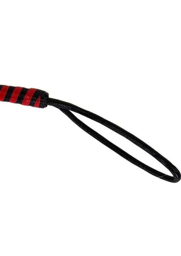 Prowler RED Heavy Duty Flogger in Black and Red The pain giver is perfect for any sub