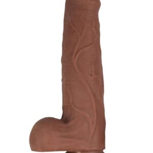 suction cup base is perfect to stick to a flat surface for hands-free solo play or is compatible to use in a strap-on with a partner. &amp;#xa0;Pair with a water-based lubricant for the best experience and clean before and after each use with toy cleaner.Moveable uncut life like skin with hard inner layerBendableWater resistantPhthalates freeMaterial: TPE with internal bendable rodSize: length - 8.5