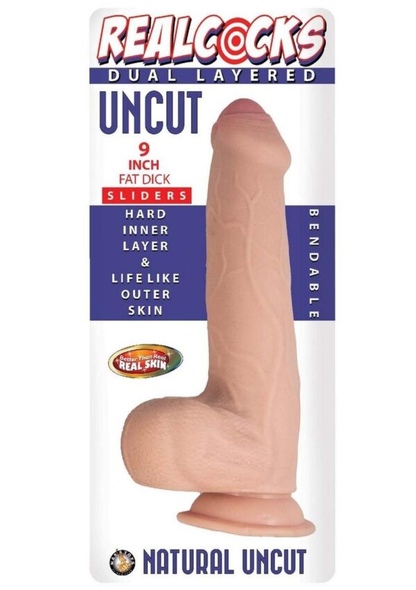 uncircumcised penis; but are bendable and feature life-like dual-density sliding skin. &amp;#xa0;Gently stroke up and down to slide the skin up and over the head of the penis just like the real deal! &amp;#xa0;The strong