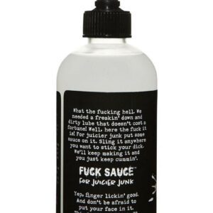 Everything`s better with sauce on it and the Fuck Sauceandtrade; Cum Hybrid Lubricant is no exception. The premium Silicone and Water based hybrid lubricant is formulated for frictionless fun. Keep playtime going as long as you can with the super-slick formulation for a naturally moisturizing and long-lasting effect. Expertly created by the sexual health experts at CalExotics