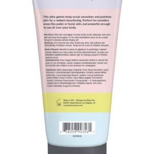 Time to buff it up. This ultra gentle body scrub smooths and polishes skin for  a radiant resurfacing. Perfect for sensitive areas like pubic  or facial skin