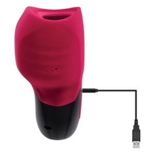 easy to clean and splashproof!  Vibrating suction massager  Suction hole for any erogenous zone  Vibrating hump on reverse side  Hump undulates while suction mode is engaged  7 powerful vibrating speeds andamp; functions  7 suction intensities  Made from soft