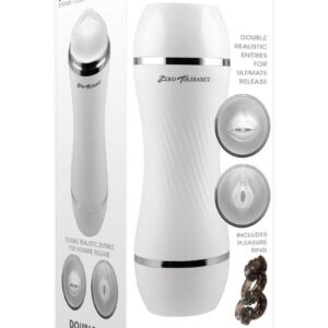 easy feel Textured channel for realistic feel Sleeve made from soft andamp; stretchy TPE rubber Cannister made from durable ABS plastic Ergonomic grasp with textured grip Chrome-finished detail at cap seams Removable caps for storage Flow-through sleeve fully removeable for cleaning Height: 8.34