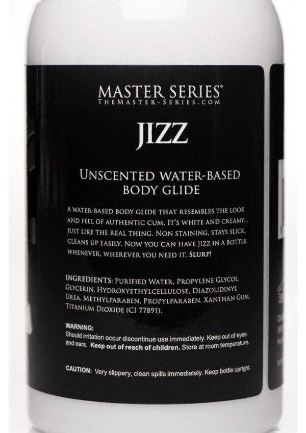 Love the texture and look of cum? Play with our Jizz Body Glide and enjoy using it in sensual play! The creamy white texture is made from a water-based mix and it is unscented so you can enjoy the look and feel without any lingering scents! It is super slippery