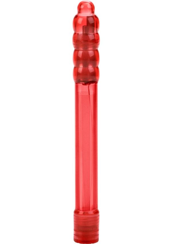 Ultra-thin massager with pleasure point tip. Multi-speed. Sturdy ABS. 2 AAA batteries. 5.5x .7/ 14 cm x 2 cm.