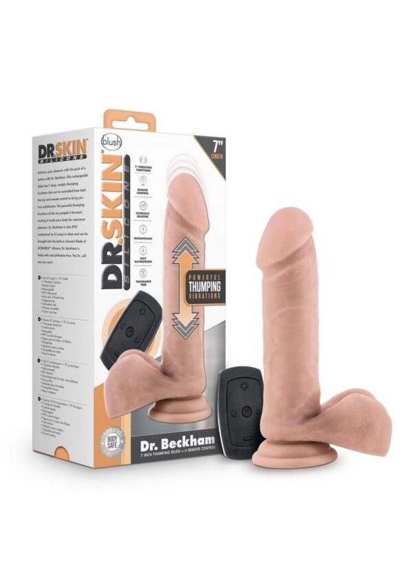 rocking it inside your body for maximum pleasure. Dr. Beckham is also IPX7 submersible waterproof so it`s easy to clean and can be brought into the bath or shower and USB rechargeable (cable included)! Made of platinum-cured Puria silicone and Ultrasilk&amp;#xae; smooth