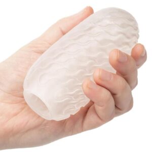 including a soft rippling surface and teasing nubbed pattern for unique stroking sensations. Look forward to an explosive pleasure experience while the closed-end design offers superior suction. Whether indulging at home or wherever pleasure takes you