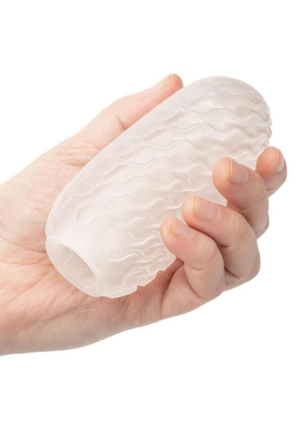 including a soft rippling surface and teasing nubbed pattern for unique stroking sensations. Look forward to an explosive pleasure experience while the closed-end design offers superior suction. Whether indulging at home or wherever pleasure takes you