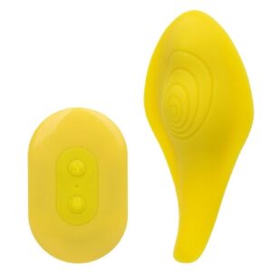 The Neonandreg; Vibes The Secret Vibe puts knee-shaking pleasure at your very fingertips with a handy remote control! The ergonomically curved remote controlled vibrator is sure to thrill with pinpoint stimulation and full-coverage vibrations. The playful vibe indulges your every fantasy with 10 functions of vibration and a unique multi-use design for versatile play with an easy to use remote control. The contoured shape and ultra-plush silicone are made to explore sensual sweet spots and pinpoint intimate desires with ease. Turn the heat up on foreplay with the teasing versatile shape that can be used as a finger vibe