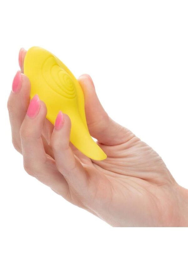 the versatile panty teaser has an orgasmic controller range of up to 32.75 ft (10 m) away! Get playful with up to 60 minutes of stimulation with every charge. Charge up your passion in only 1.5 hours by plugging the provided USB cable into the self-sealing charging port on the back of the massager and the remote. The massager`s discreet size makes it the perfect travel companion
