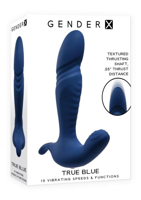 thrusting long shaft tapers to a rounded gently sloped head while the handle features a vibrating mini-thrust tip on one end and a saucy flipper on the other. The satisfying andlsquo;Tandrsquo; shape fits beautifully in the hand with curves and planes offering delicious possibilities andndash; all controlled by one simple button. Water submersible for bath or shower time