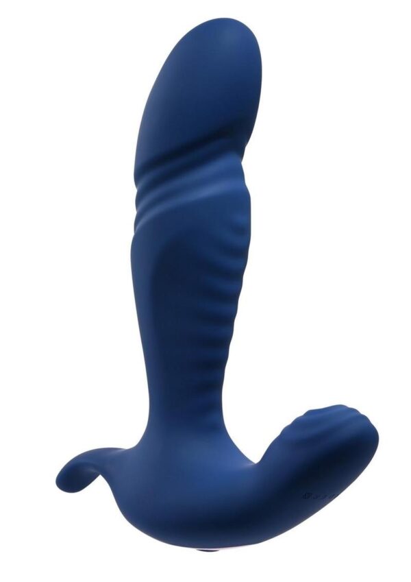 This ultra-smooth silicone toy thrusts and vibrates with two 10-speed motors that work together for a truly extraordinary experience. A textured