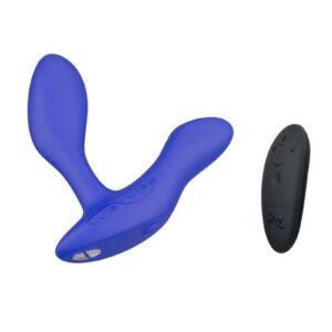 Vector + is the ultimate prostate massager for next level pleasure. Gentle pressure and rumbling vibrations stimulate both the prostate and perineum. You or your partner can control the fun with the d remote or free We-Vibe app. Designed for your comfort with an adjustable head and flexible base