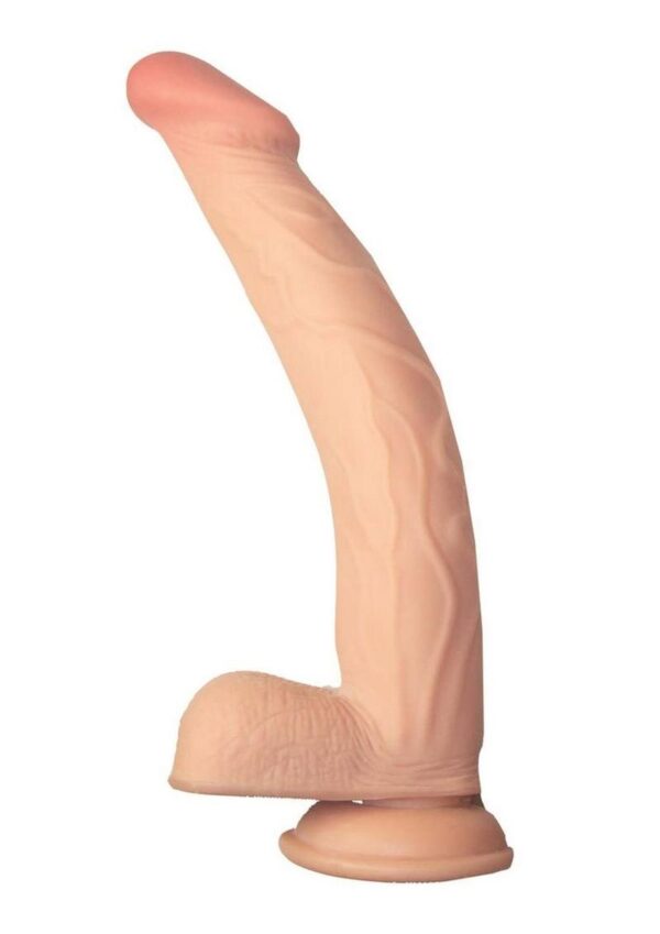 bendable dong features a life-like feel with a harder inner core and softer exterior. andnbsp;Perfect for solo use with the suction cup base or is harness compatible to be enjoyed with a partner! Please clean before and after each use with toy cleaner and use with water-based lubricants. andnbsp;Available in white and brown skin tones.   Realistic feelBendable inner spineVeined texture for added sensationHarness compatible with suction cup basePhthalates free WaterproofMaterial: TPE with internal bendable rodSize: Length - 10