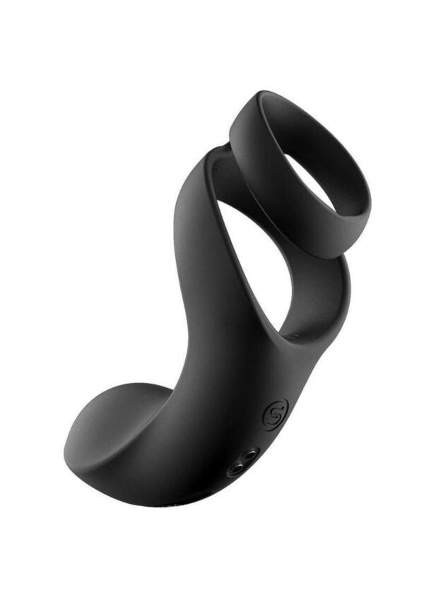 Double Ring Perineum Stimulator. Benedict comes with a unique structure and fashionable all black design. Offering all the benefits of a penis-ring