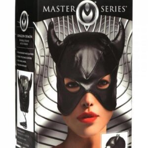 it is faux leather and vegan friendly! The hood shows off your eyes and mouth so you can change your appearance but still enjoy seeing