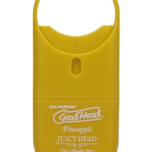 Banish dry mouth during oral sex with GoodHead Juicy Head Dry Mouth Spray. This convenient travel size provides instant moisture and fresh breath wherever you need it. A couple spritzes is all you need for a night of sensual fun! sugar-free
