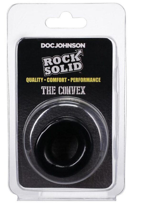 yet retains its original shape.  This TPE material allows for a light stretch to get it placed right. Rock Solid cock rings enhance size and thickness for longer