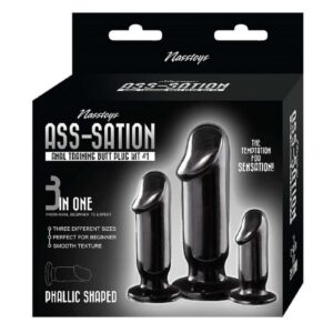 the user may start with the smallest size plug (about 3 inches) then graduate to the medium and larger size in the kit. These smooth