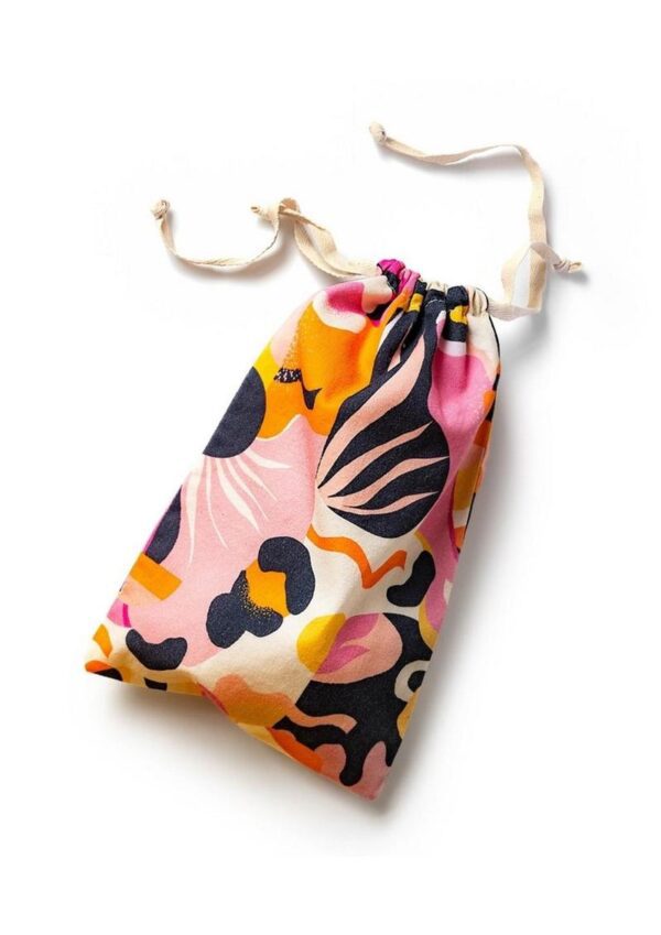 This adorable storage bag is the perfect size and lint-free! The soft