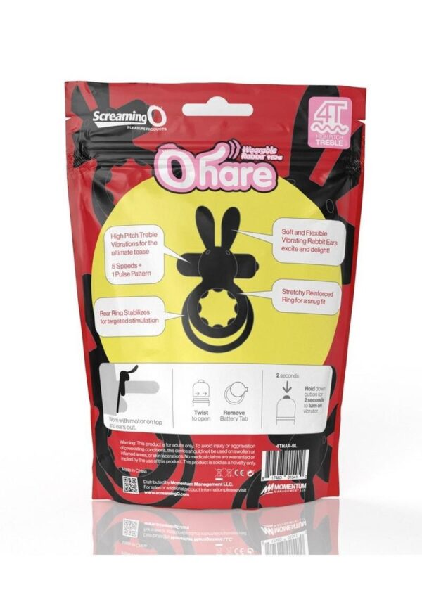 Screaming O 4T Ohare Vibrating Cock Ring - Black - Image 4