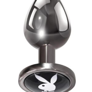 making ion comfortable and giving you a seductive feeling of fullness. The flared base features a black cap with the iconic Playboy Bunny in white